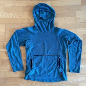 Melanzana Micro Grid Hoodie Blue - Men's Small